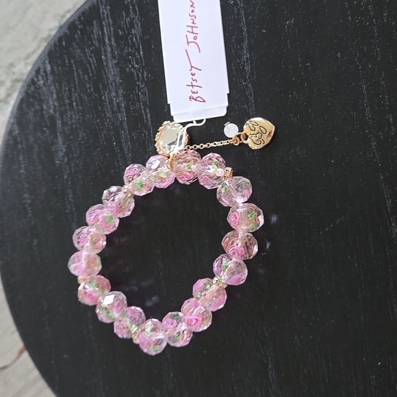 Betsey Johnson Pink and Gold Bracelet - Picture 5 of 8